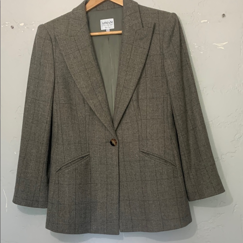 Armani Plaid Blazer